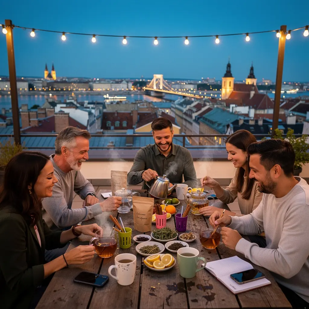 Kép egy teafőzőről, amely gőzölög, frissítő hatással a vérnyomásra.