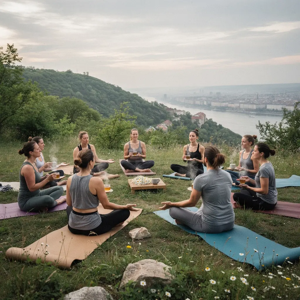 Bögre meleg teával, mellette egy egészséges snack, a mindennapi étrend részeként.