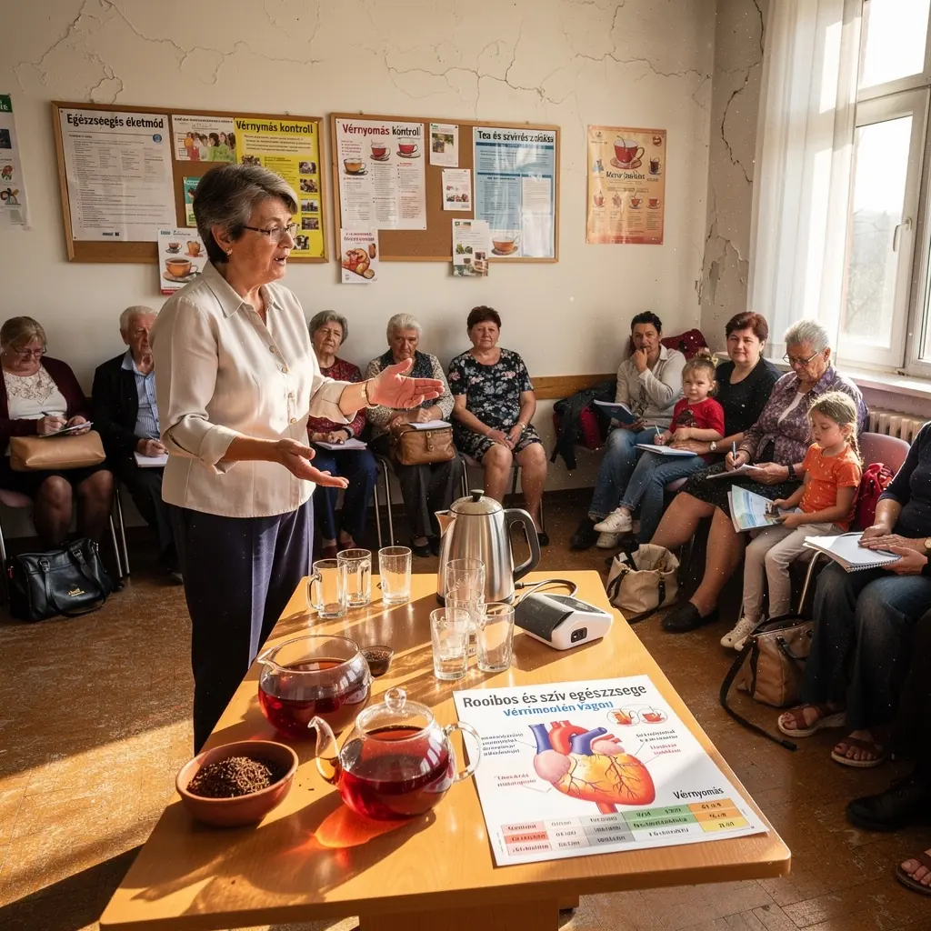 Teázás pillanata, ahol egy személy élvezi a nyugalmat és a relaxációt.